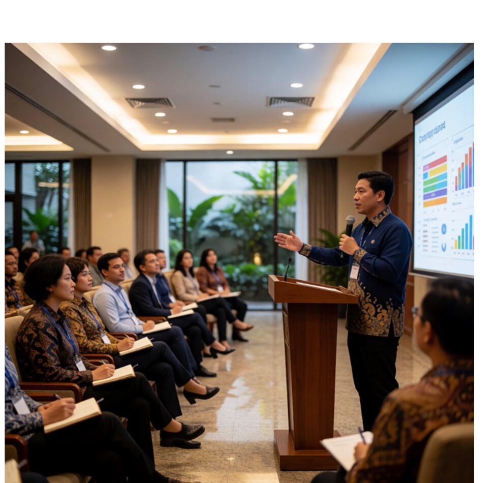 Seminar dan presentasi ilmu sains untuk bisnis